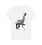 White Glastosaur graphic t-shirt