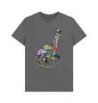 Slate Grey Glastosaur graphic t-shirt